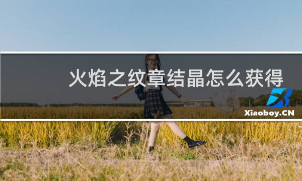 火焰之纹章结晶怎么获得