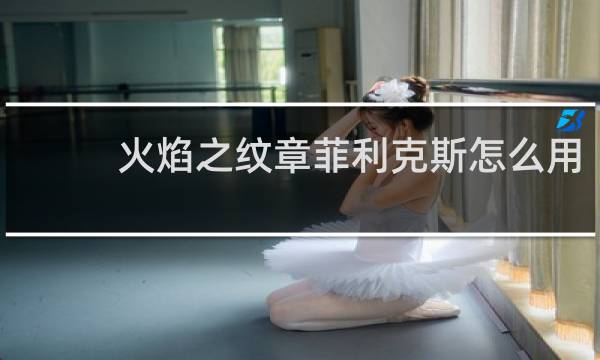 火焰之纹章菲利克斯怎么用