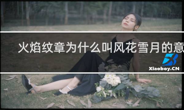 火焰纹章为什么叫风花雪月的意思