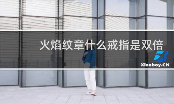 火焰纹章什么戒指是双倍