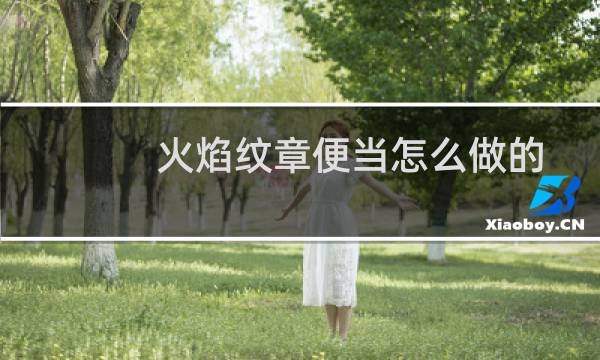 火焰纹章便当怎么做的