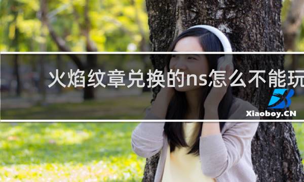 火焰纹章兑换的ns怎么不能玩