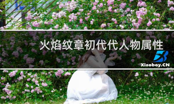 火焰纹章初代代人物属性
