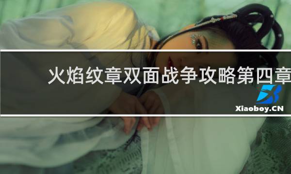 火焰纹章双面战争攻略第四章