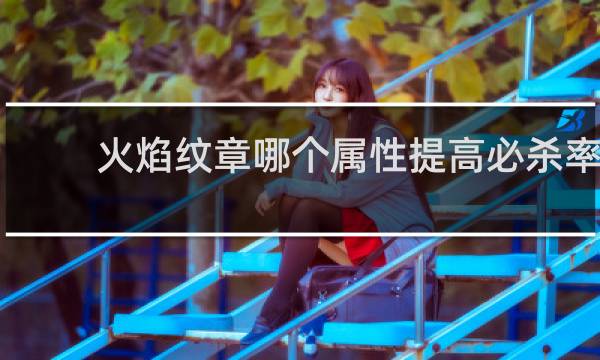 火焰纹章哪个属性提高必杀率