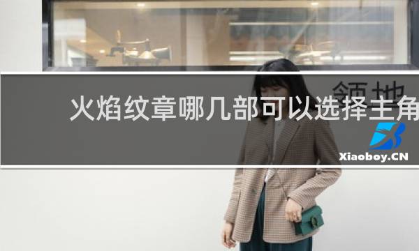 火焰纹章哪几部可以选择主角