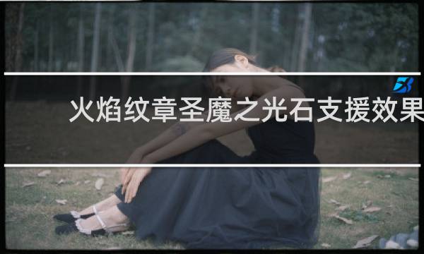 火焰纹章圣魔之光石支援效果