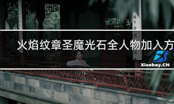火焰纹章圣魔光石全人物加入方法
