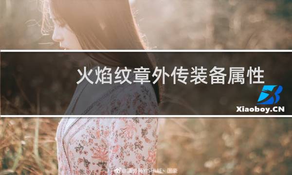 火焰纹章外传装备属性