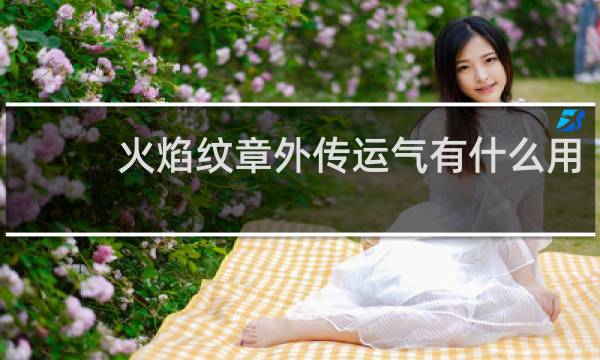 火焰纹章外传运气有什么用