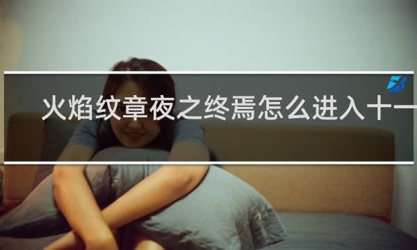 火焰纹章夜之终焉怎么进入十一章