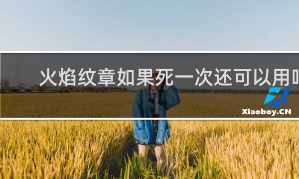 火焰纹章如果死一次还可以用吗