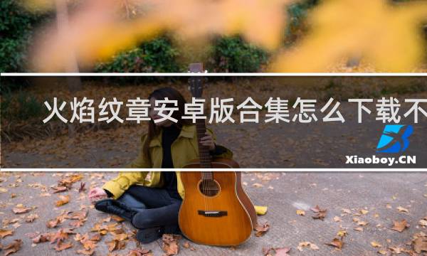 火焰纹章安卓版合集怎么下载不了
