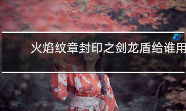 火焰纹章封印之剑龙盾给谁用