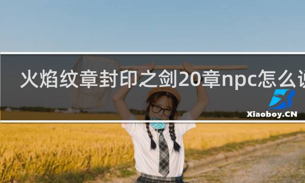 火焰纹章封印之剑20章npc怎么说得