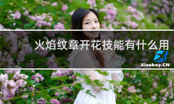 火焰纹章开花技能有什么用