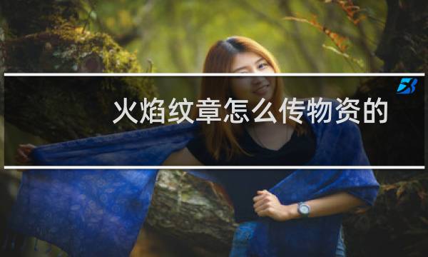 火焰纹章怎么传物资的