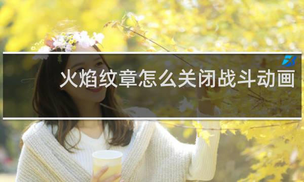 火焰纹章怎么关闭战斗动画