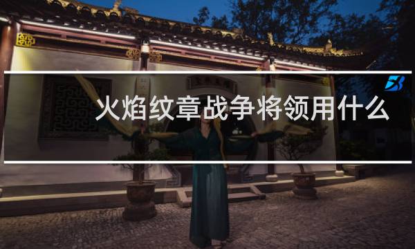 火焰纹章战争将领用什么