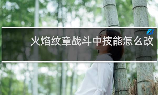 火焰纹章战斗中技能怎么改