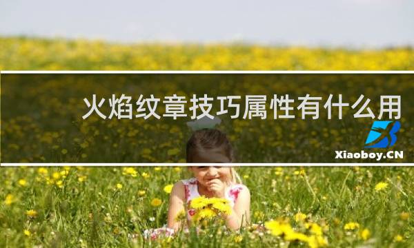 火焰纹章技巧属性有什么用