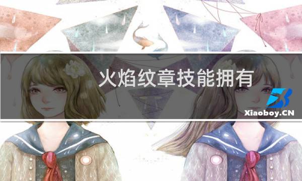 火焰纹章技能拥有