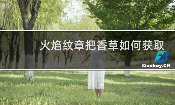 火焰纹章把香草如何获取