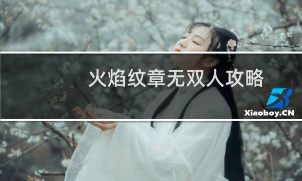 火焰纹章无双人攻略