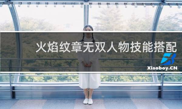 火焰纹章无双人物技能搭配