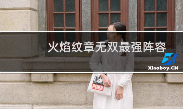 火焰纹章无双最强阵容