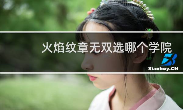 火焰纹章无双选哪个学院