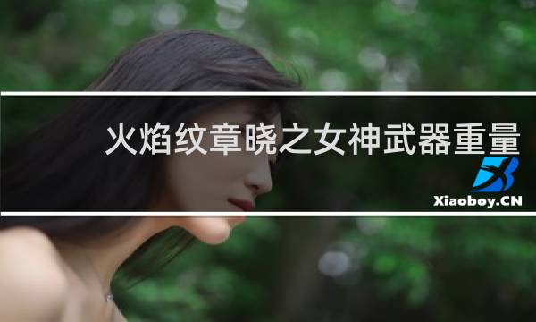 火焰纹章晓之女神武器重量
