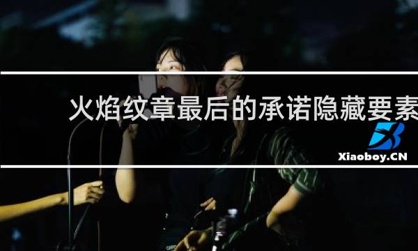 火焰纹章最后的承诺隐藏要素