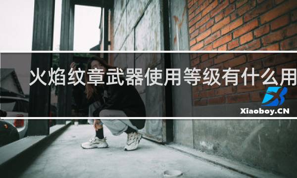 火焰纹章武器使用等级有什么用处