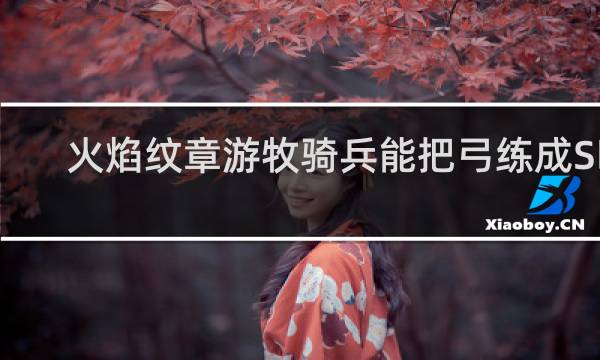 火焰纹章游牧骑兵能把弓练成S吗