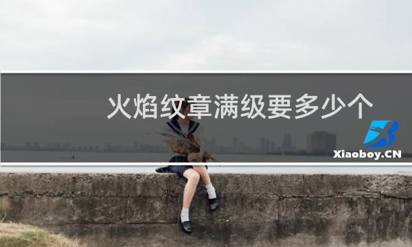 火焰纹章满级要多少个