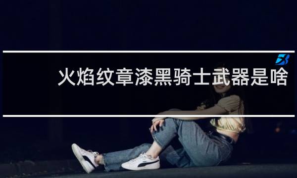 火焰纹章漆黑骑士武器是啥