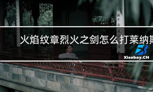火焰纹章烈火之剑怎么打莱纳斯