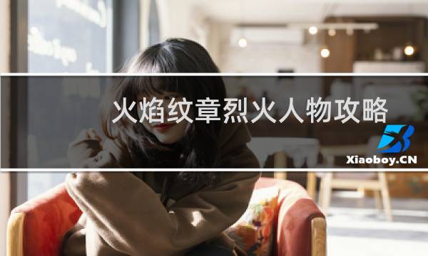 火焰纹章烈火人物攻略