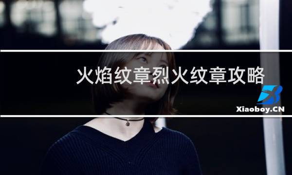 火焰纹章烈火纹章攻略