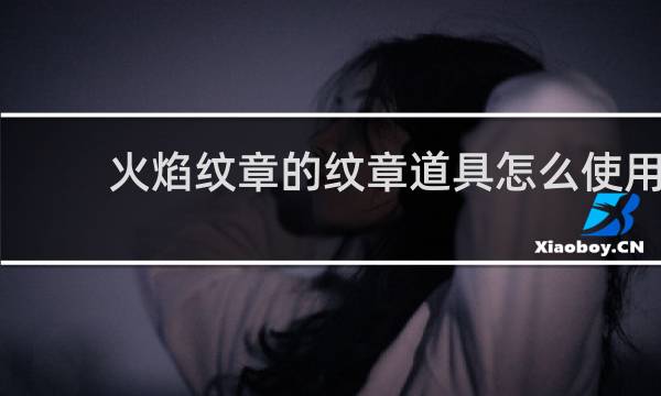 火焰纹章的纹章道具怎么使用