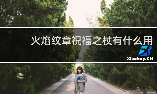 火焰纹章祝福之杖有什么用