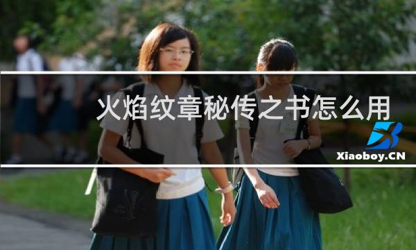 火焰纹章秘传之书怎么用