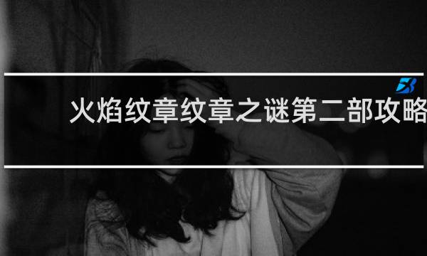 火焰纹章纹章之谜第二部攻略