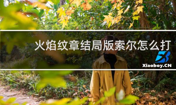 火焰纹章结局版索尔怎么打