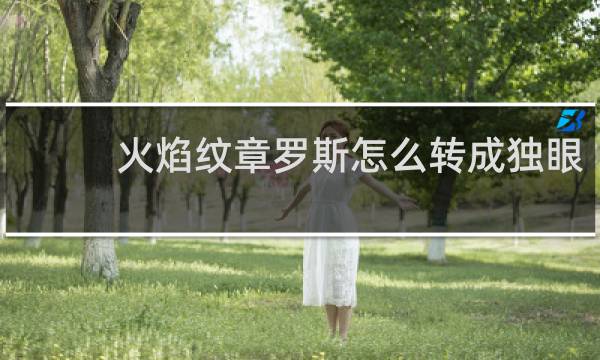 火焰纹章罗斯怎么转成独眼