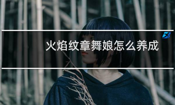 火焰纹章舞娘怎么养成