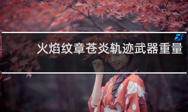 火焰纹章苍炎轨迹武器重量