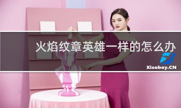 火焰纹章英雄一样的怎么办