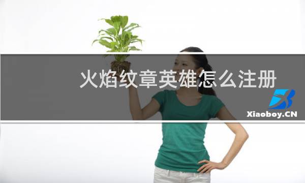 火焰纹章英雄怎么注册